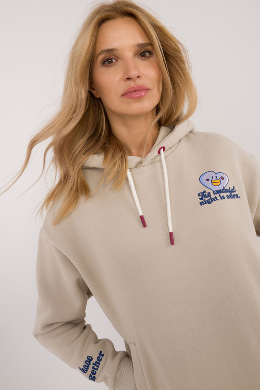 Mikina - D10600T02420I - světle béžová