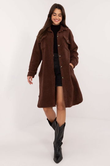 Košile-DHJ-KS-19806.12X-hnědá