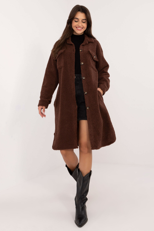 Košile-DHJ-KS-19806.12X-hnědá