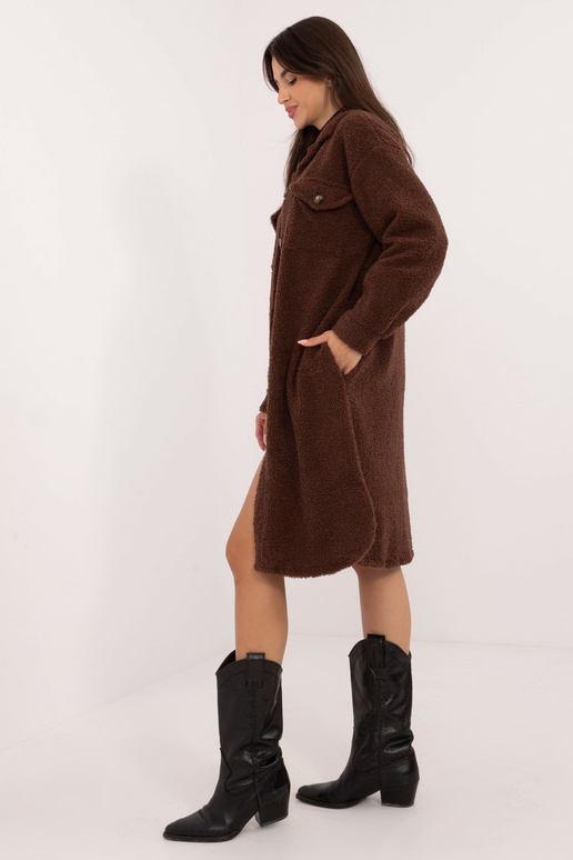 Košile-DHJ-KS-19806.12X-hnědá