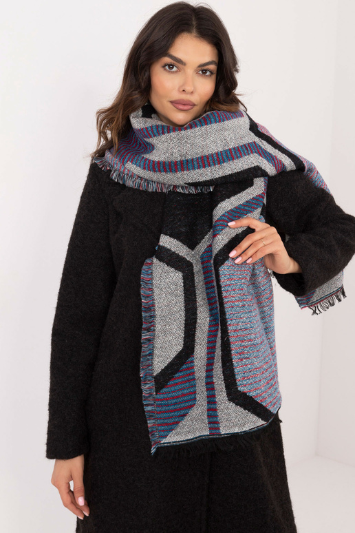 Šátek-AT-SZ-2101.22P-šedo-černý Šátek-AT-SZ-2101.22P-šedo-černý