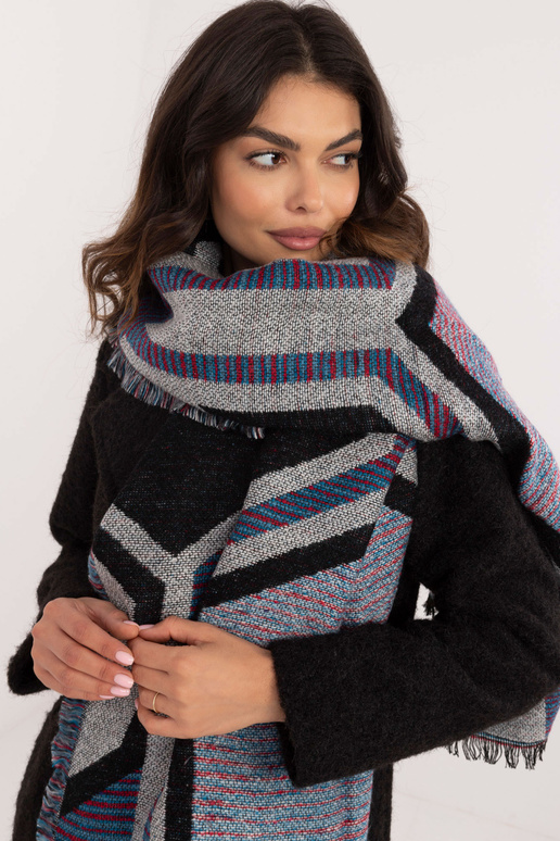 Šátek-AT-SZ-2101.22P-šedo-černý Šátek-AT-SZ-2101.22P-šedo-černý