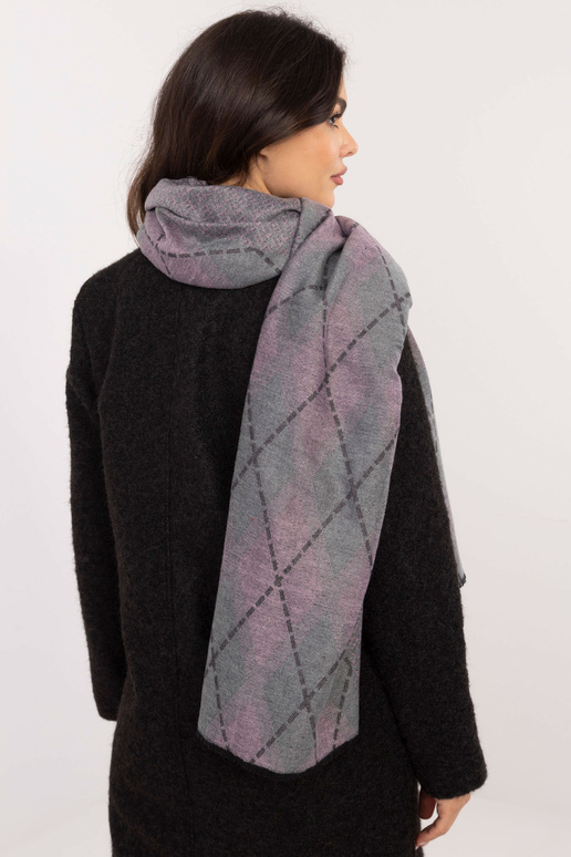 Šátek-AT-CH-12301.82P-šedo-růžový Šátek-AT-CH-12301.82P-šedo-růžový