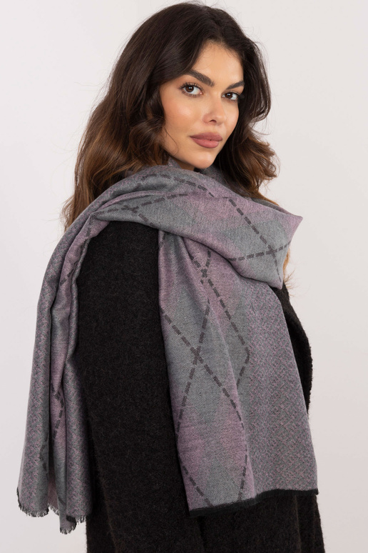 Šátek-AT-CH-12301.82P-šedo-růžový Šátek-AT-CH-12301.82P-šedo-růžový