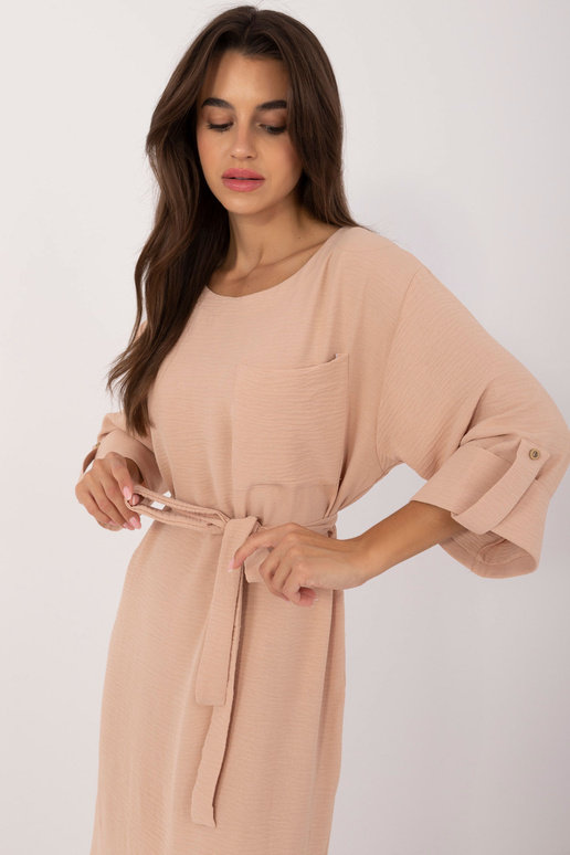 Šaty-LK-SK-509694.61- Béžová barva