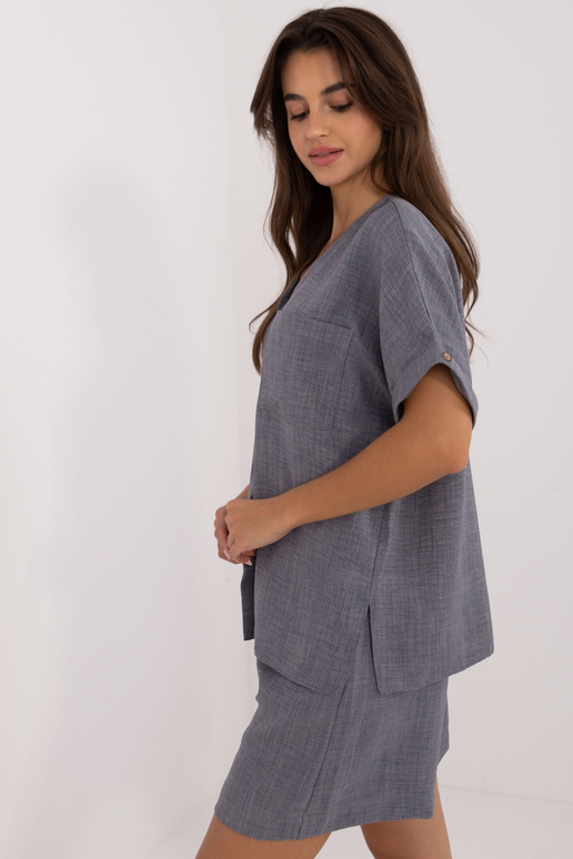 Komplet- LK-KMPL-509713.03X - tmavě šedá