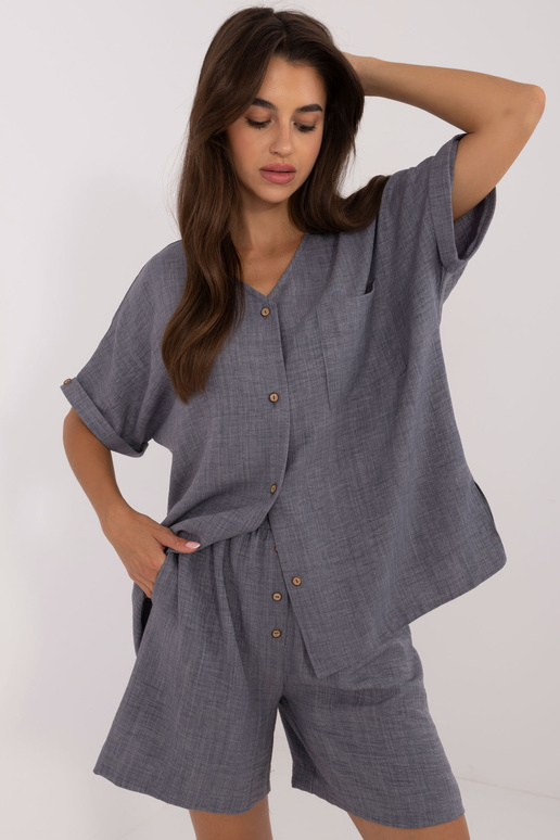 Komplet- LK-KMPL-509713.03X - tmavě šedá