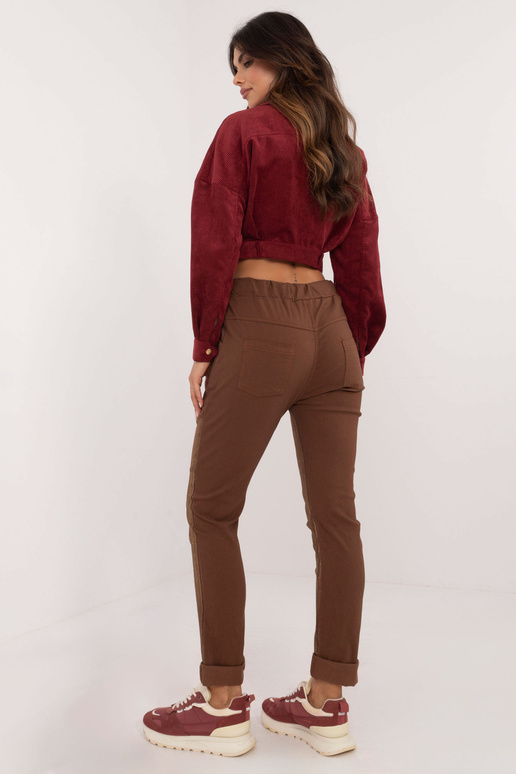 Kalhoty -DHJ-SP-21258.32-hnědé