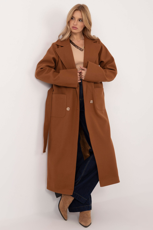 Kabát-LK-PL-509786,99-světle hnědý