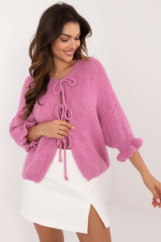 Svetr -MI-SW-2911.91-tmavě růžový