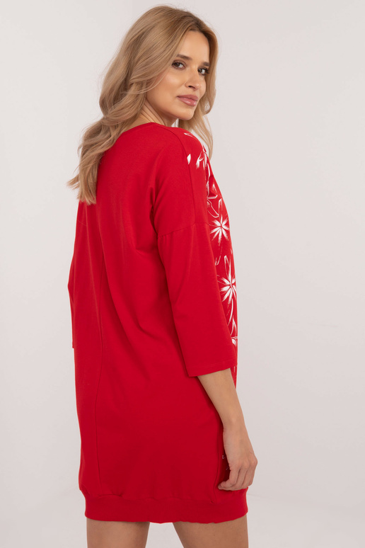 Šaty-RV-SK-9981,50-červené