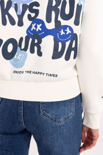 Mikina - D10600T02695A - bílá