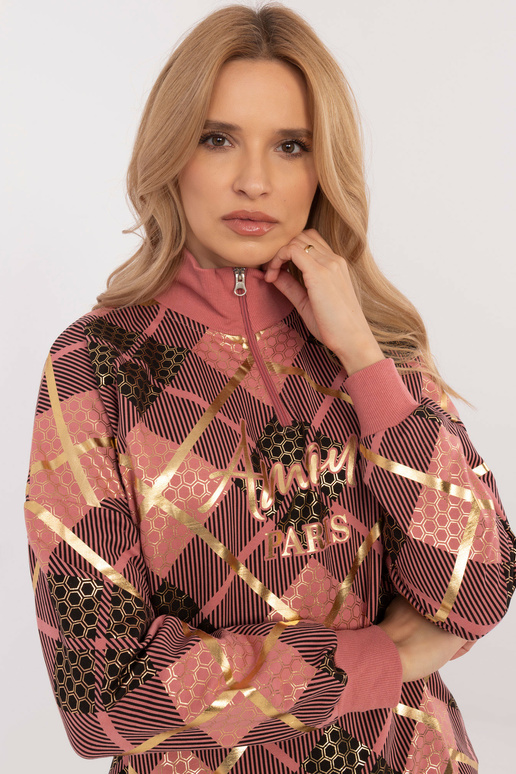 Mikina-CLM-BL-1259,59-tmavě růžová