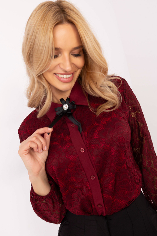 Košile-MI-KS-C242.16X-vínová