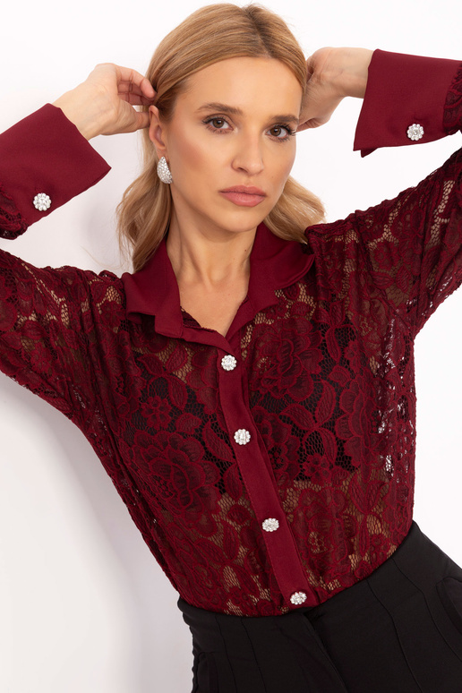 Košile-MI-KS-C243.18-vínová