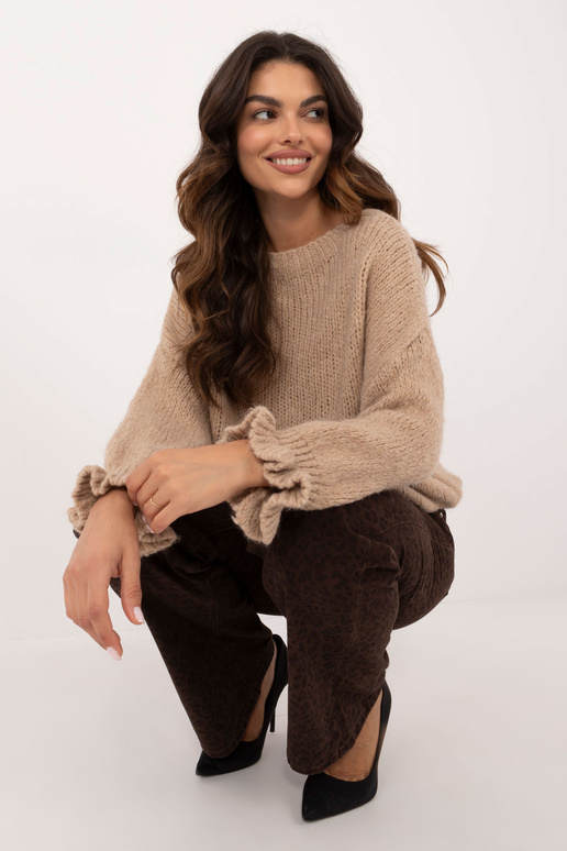 Svetr -MI-SW-2912.10X - tmavě béžový