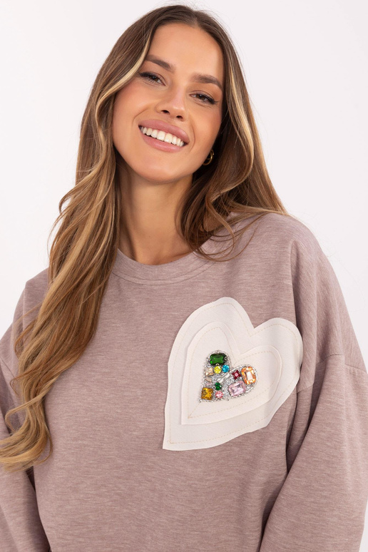 Mikina-DHJ-BL-20322.72-tmavě béžová