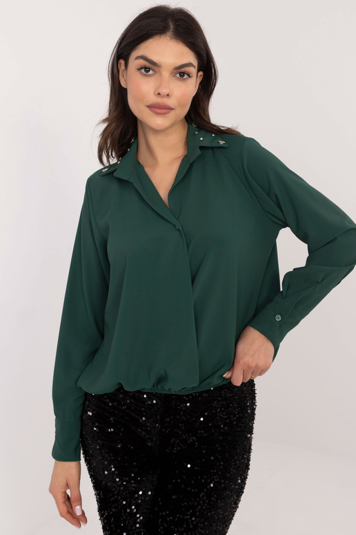 Košile-DHJ-KS-15260,96-tmavě zelená