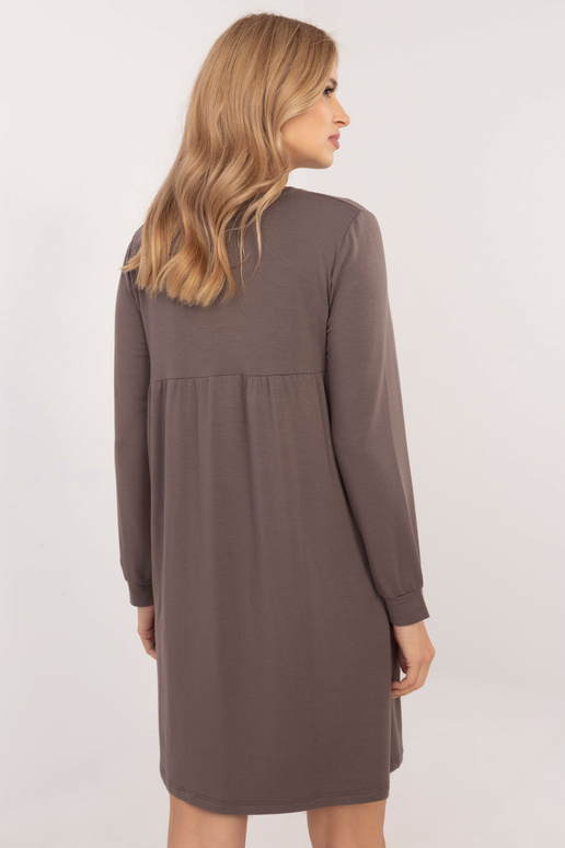 Šaty-RV-SK-A-165,61-tmavě hnědé
