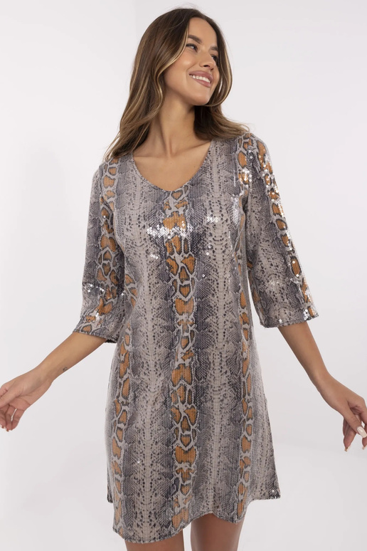 Šaty-LK-SK-509940.55-tmavě béžové