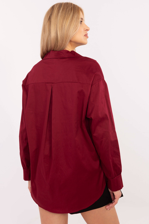 Košile-DHJ-KS-9230.75P-vínová