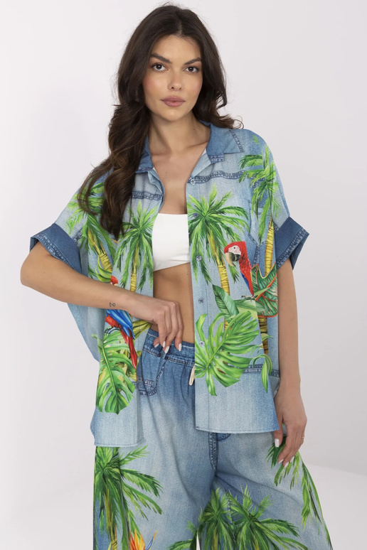 Košile-DHJ-KS-19007-4,90-modrá