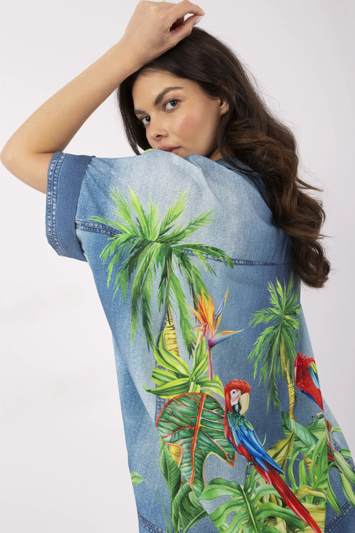 Košile-DHJ-KS-19007-4,90-modrá