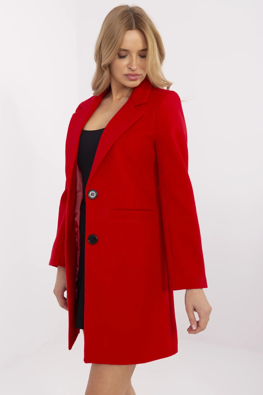 Kabát-TW-PL-BI-25533.18-červený