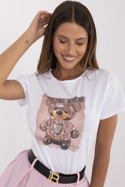 Tričko-NM-TS-NG25285.74P-bílo-růžové Tričko-NM-TS-NG25285.74P-bílo-růžové