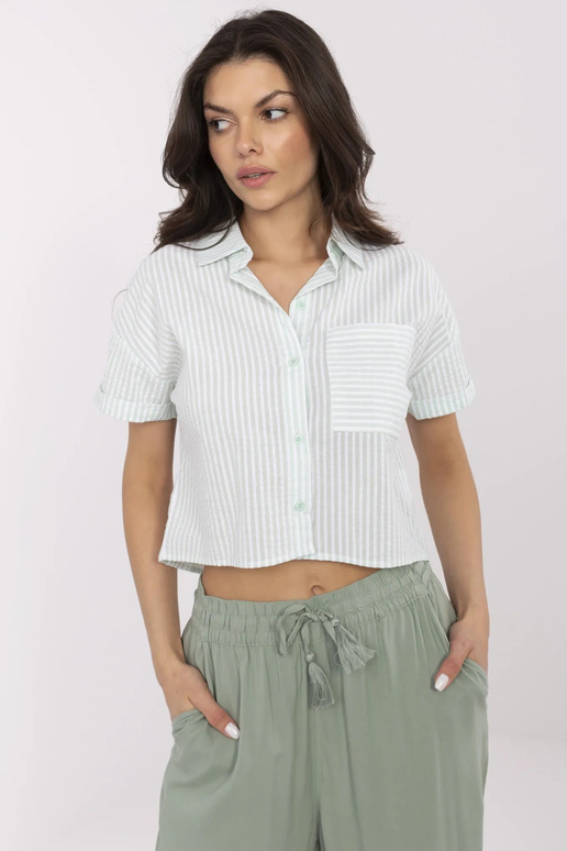 Košile-NM-KS-KA-01148.50P-bílo-zelená