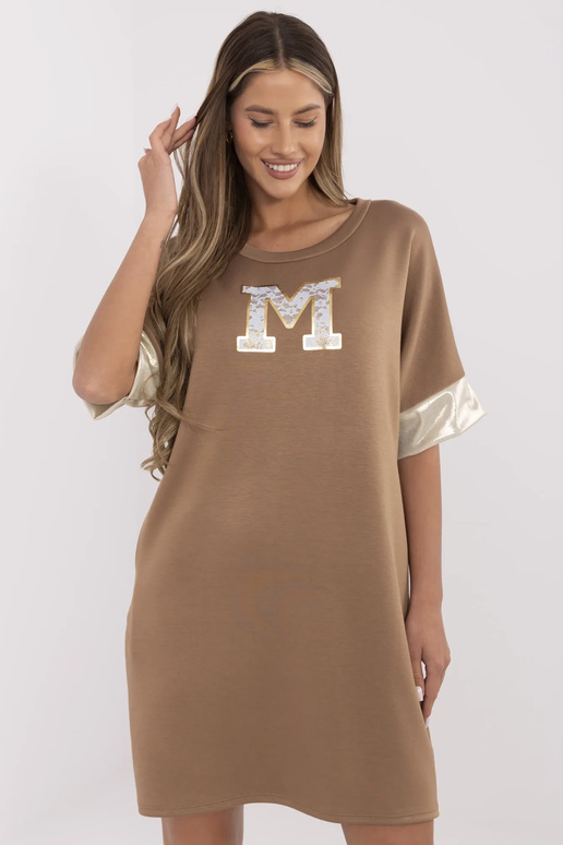 Šaty-MI-SK-A6192.52-světle hnědé