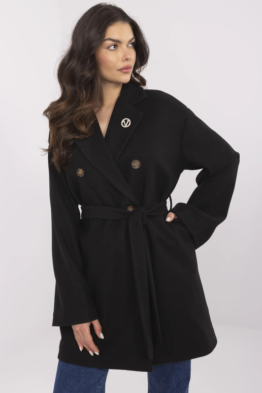 Kabát-TW-PL-BI-28987,85-černý