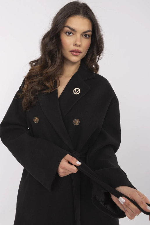Kabát-TW-PL-BI-28987,85-černý