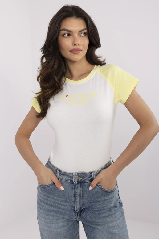 Tričko-NM-TS-V7939.50-bílo-žluté Tričko-NM-TS-V7939.50-bílo-žluté