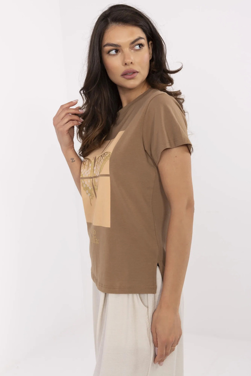 Tričko-CLM-TS-1704.85-světle hnědé