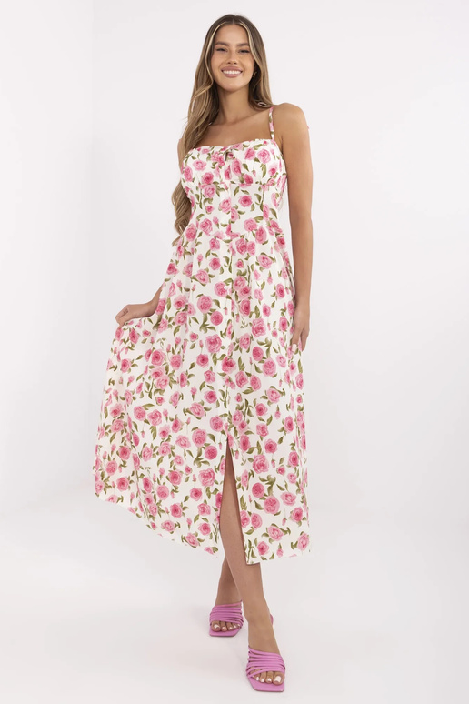 Šaty-MI-SK-23817-3.96-ecru Šaty-MI-SK-23817-3.96-ecru