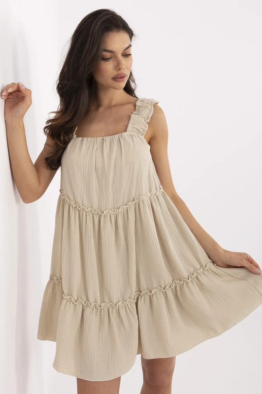 Šaty-MI-SK-A5036.78-béžové Šaty-MI-SK-A5036.78-béžové