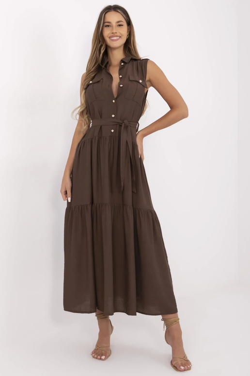 Šaty-MI-SK-A5032.70P-hnědé