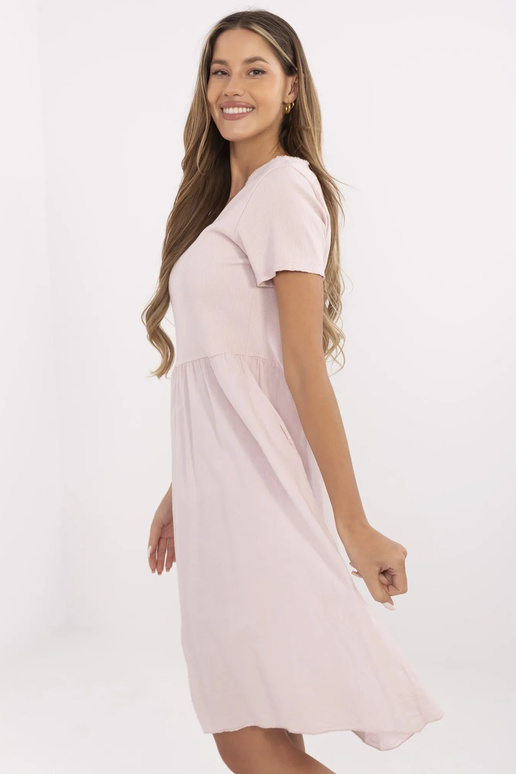 Šaty-DHJ-SK-25370.85-světle růžové Šaty-DHJ-SK-25370.85-světle růžové