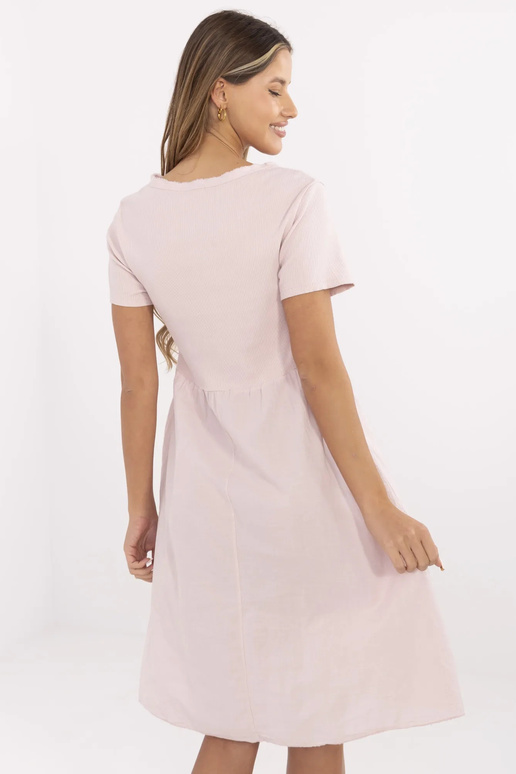 Šaty-DHJ-SK-25370.85-světle růžové Šaty-DHJ-SK-25370.85-světle růžové