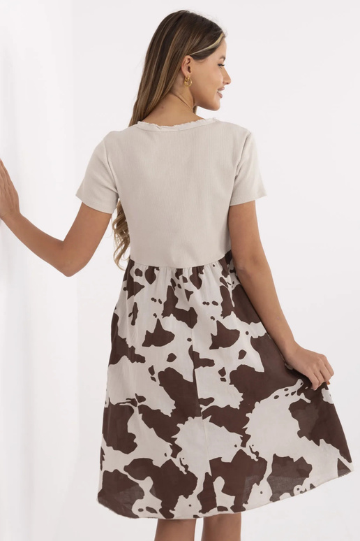 Šaty-DHJ-SK-253701.80-béžové Šaty-DHJ-SK-253701.80-béžové