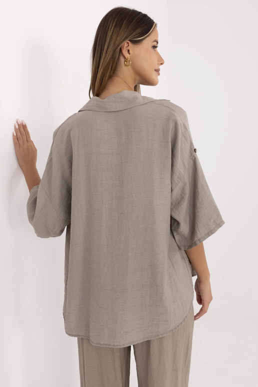 Košile-MI-KS-6537.74P-tmavě béžová