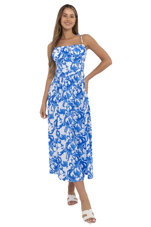 Šaty-MI-SK-23817-9.81-bílo-modré Šaty-MI-SK-23817-9.81-bílo-modré