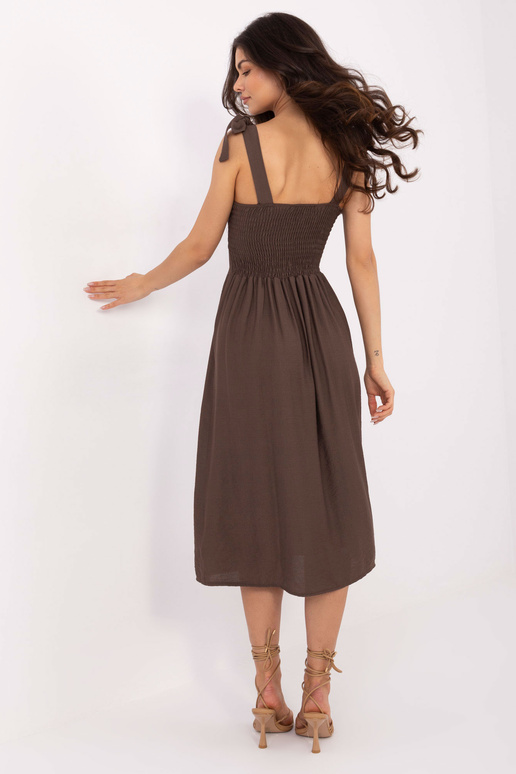 Šaty-MI-SK-A1830.69-tmavě hnědé Šaty-MI-SK-A1830.69-tmavě hnědé