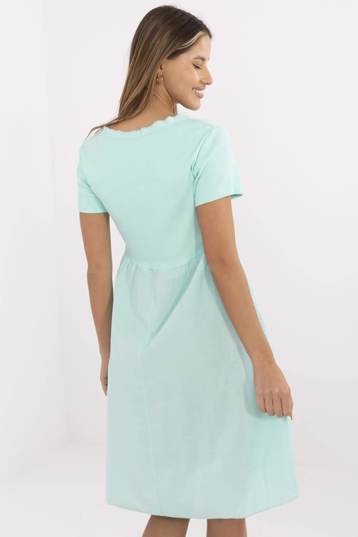 Šaty-DHJ-SK-25370.85-mintová Šaty-DHJ-SK-25370.85-mintová