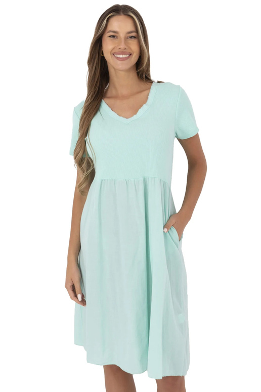 Šaty-DHJ-SK-25370.85-mintová Šaty-DHJ-SK-25370.85-mintová