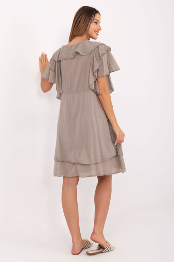 Šaty, tmavě pískové barvy