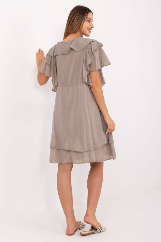 Šaty, tmavě pískové barvy