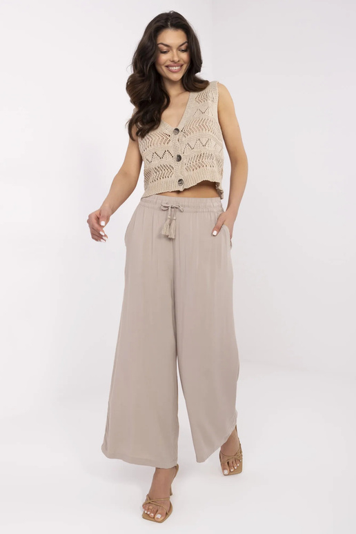 Kalhoty-D73761M62237B-tmavě béžové