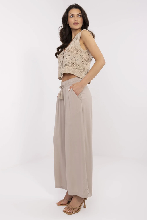 Kalhoty-D73761M62237B-tmavě béžové